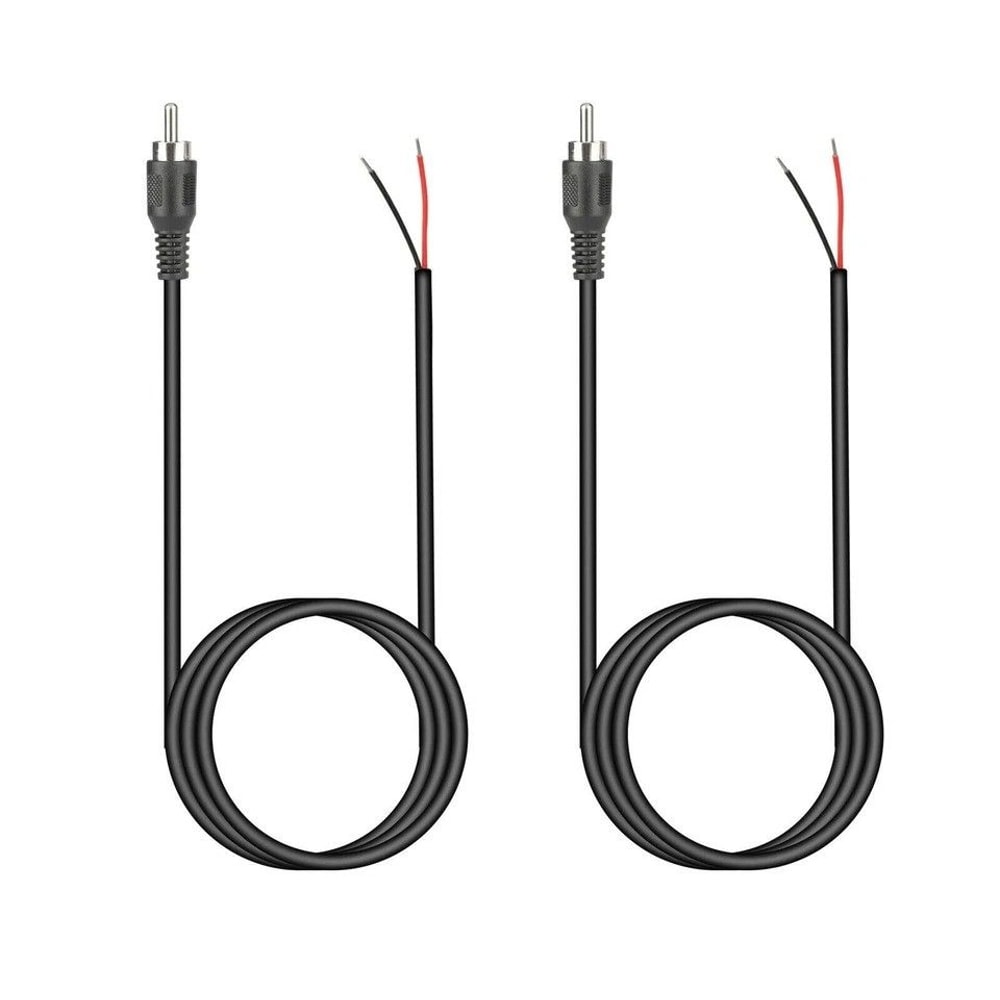 RCA To Bare Wire Cable For Speakers Subwoofer TV Audio Repair 0