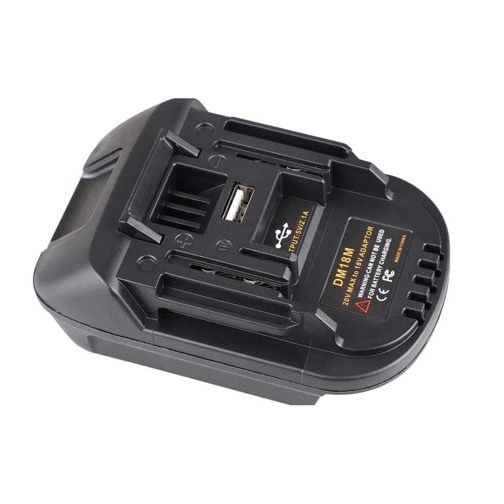 Battery Adapter For Makita Tools With USB For DeWalt And Milwaukee Batteries 0