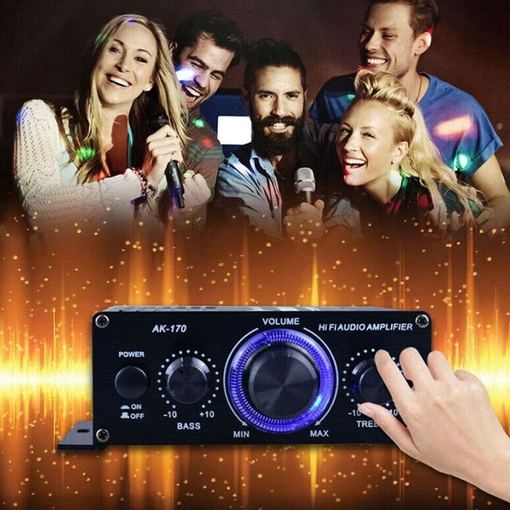 Channel Amplifier HiFi Stereo Bass Amp For Car And Home 9