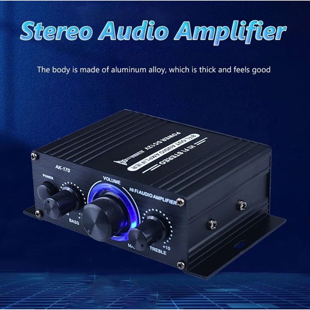 Channel Amplifier HiFi Stereo Bass Amp For Car And Home 10