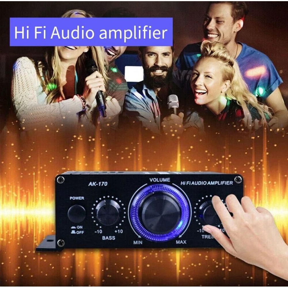 Channel Amplifier HiFi Stereo Bass Amp For Car And Home 3