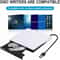 Slim External CD DVD Drive USB Burner For Laptop PC Mac 3