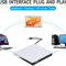 Slim External CD DVD Drive USB Burner For Laptop PC Mac 7