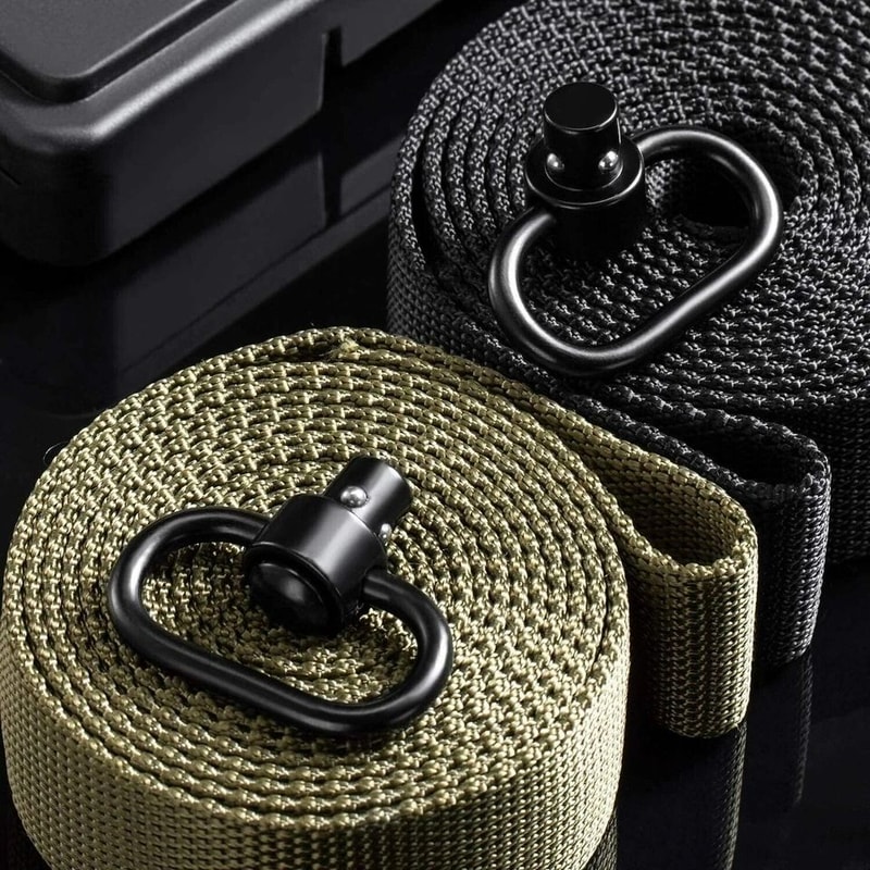 Heavy Duty QD Sling Swivel Push Button Quick Detach Rifle Mount 2