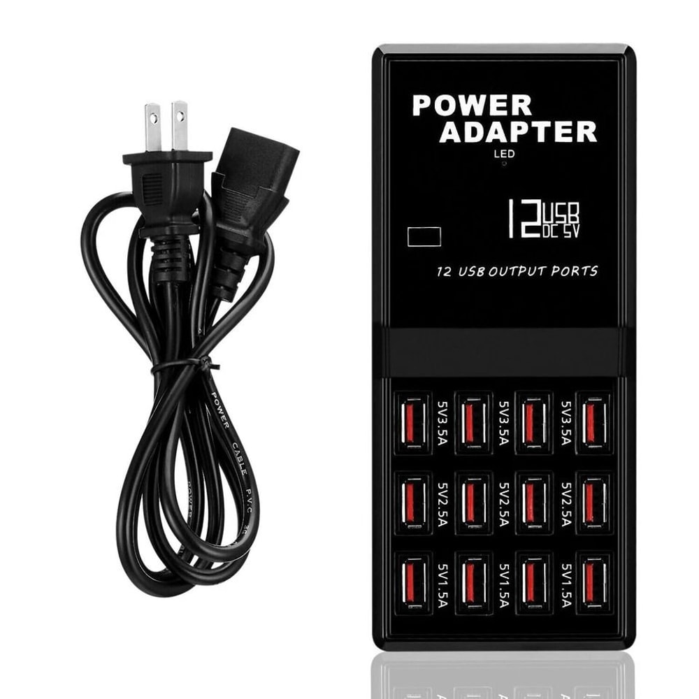 Port USB Charging Station Organizer Multi Device Charger Hub For Phones And Tablets 0