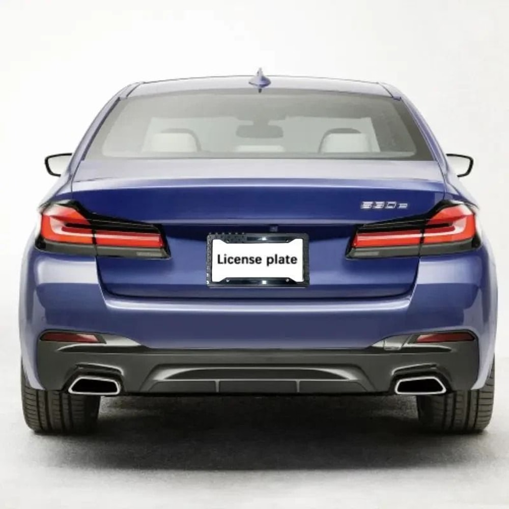 Black American Flag License Plate Frame Embossed USA Tag Holder 4