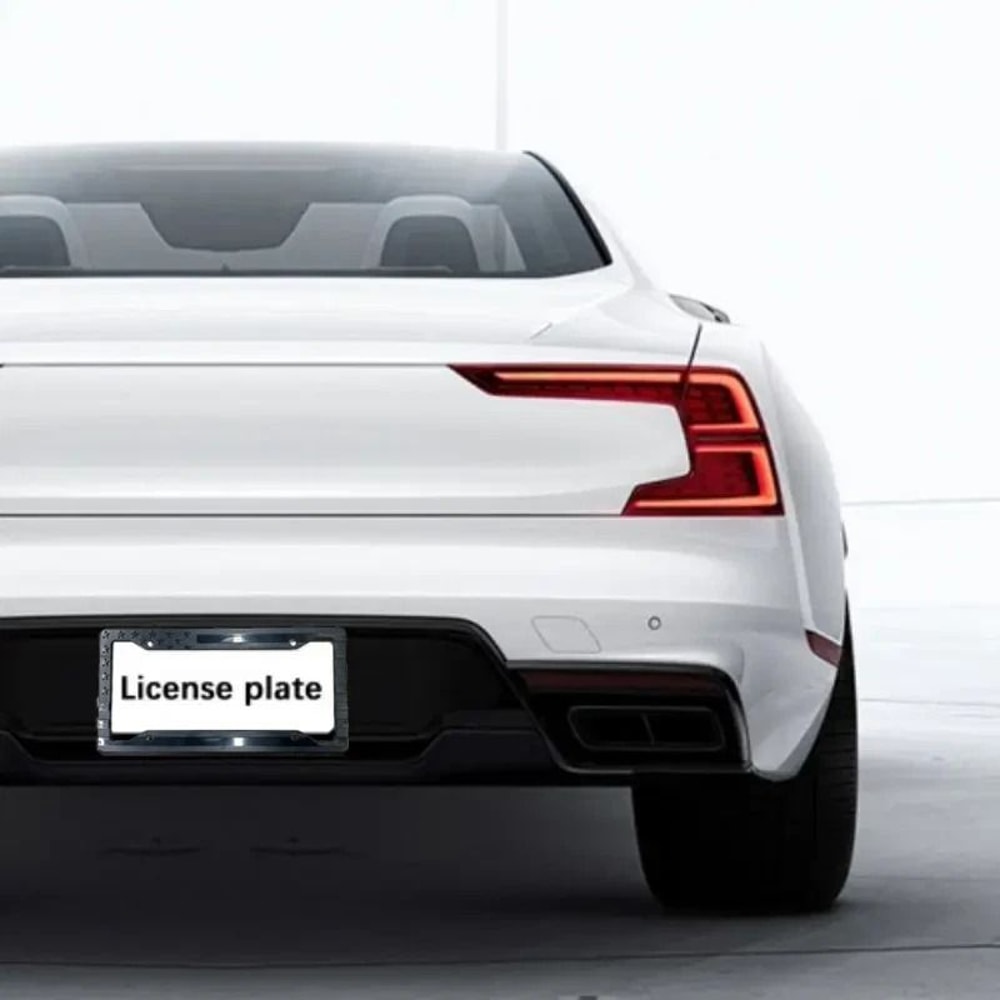 Black American Flag License Plate Frame Embossed USA Tag Holder 5