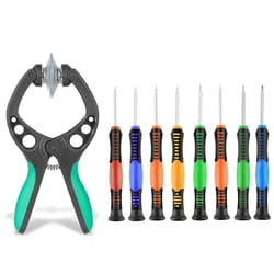phone repair tool kit with screen opening tools and precision screwdrivers