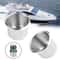 Universal Stainless Steel Cup Holder Insert Set For Car Boat Truck RV 4