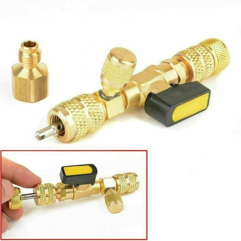 Dual Size HVAC Valve Core Remover Tool SAE Schrader Installer 8