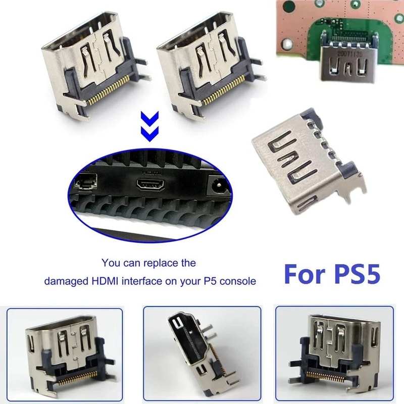 OEM PS HDMI Port Replacement HDMI Port Connector For PlayStation Digital And Disc 1