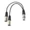 Pin XLR Splitter Cable Ft Female To Dual Male Microphone Y Adapter 1