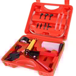 brake bleeder kit with vacuum pump tester and case for car motorcycle fluid bleeding