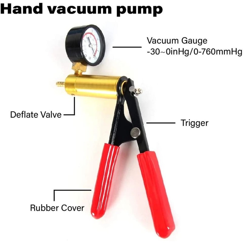 Brake Bleeder Kit With Vacuum Pump Tester And Case For Car Motorcycle Fluid Bleeding 5