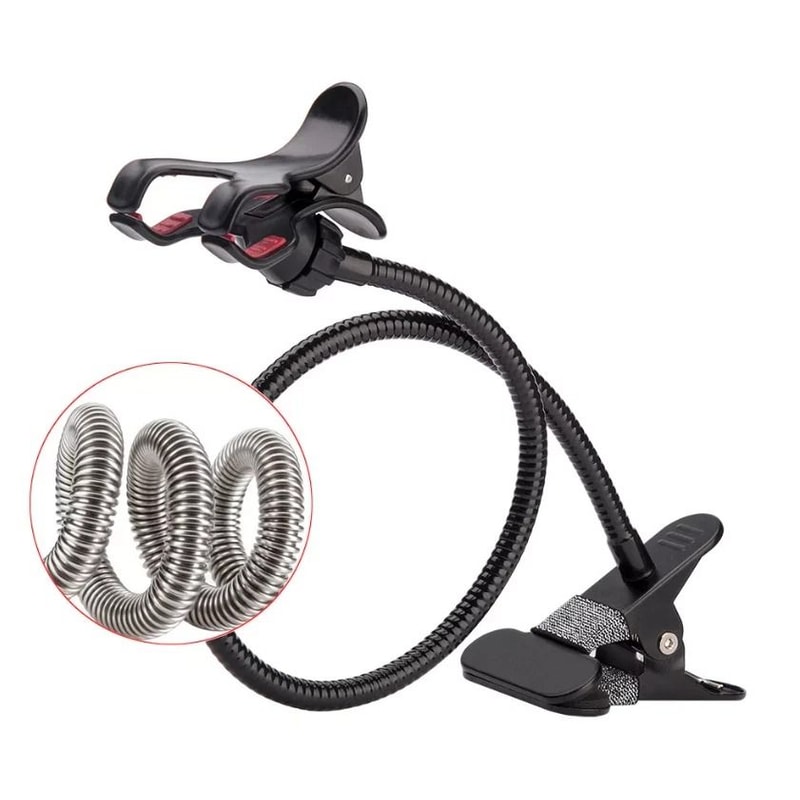 Universal Gooseneck Phone Holder Clip For Bed And Desk 2