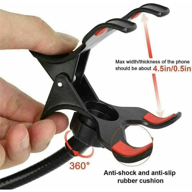 Universal Gooseneck Phone Holder Clip For Bed And Desk 7