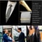 Tie Clip Set For Men Stainless Steel Mens Tie Bar In Gold Black Silver 3