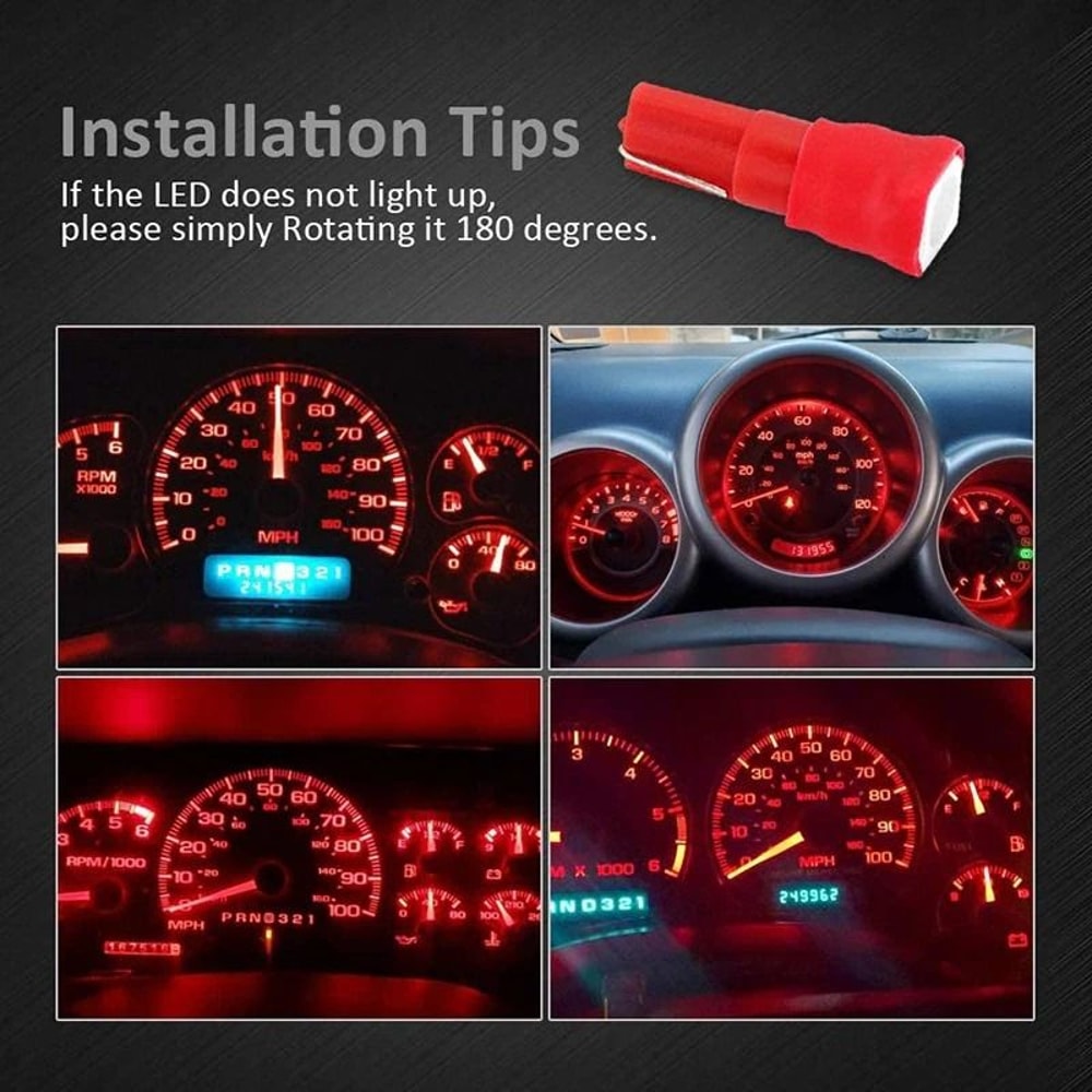 LED Dashboard Light Bulbs Kit For Instrument Cluster And Gauge Panel 2