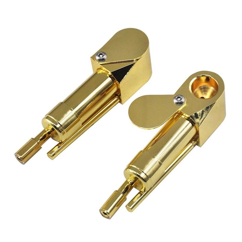 Brass Tobacco Pipe With Stash Storage Portable Metal Smoking Pipe With Lid 1