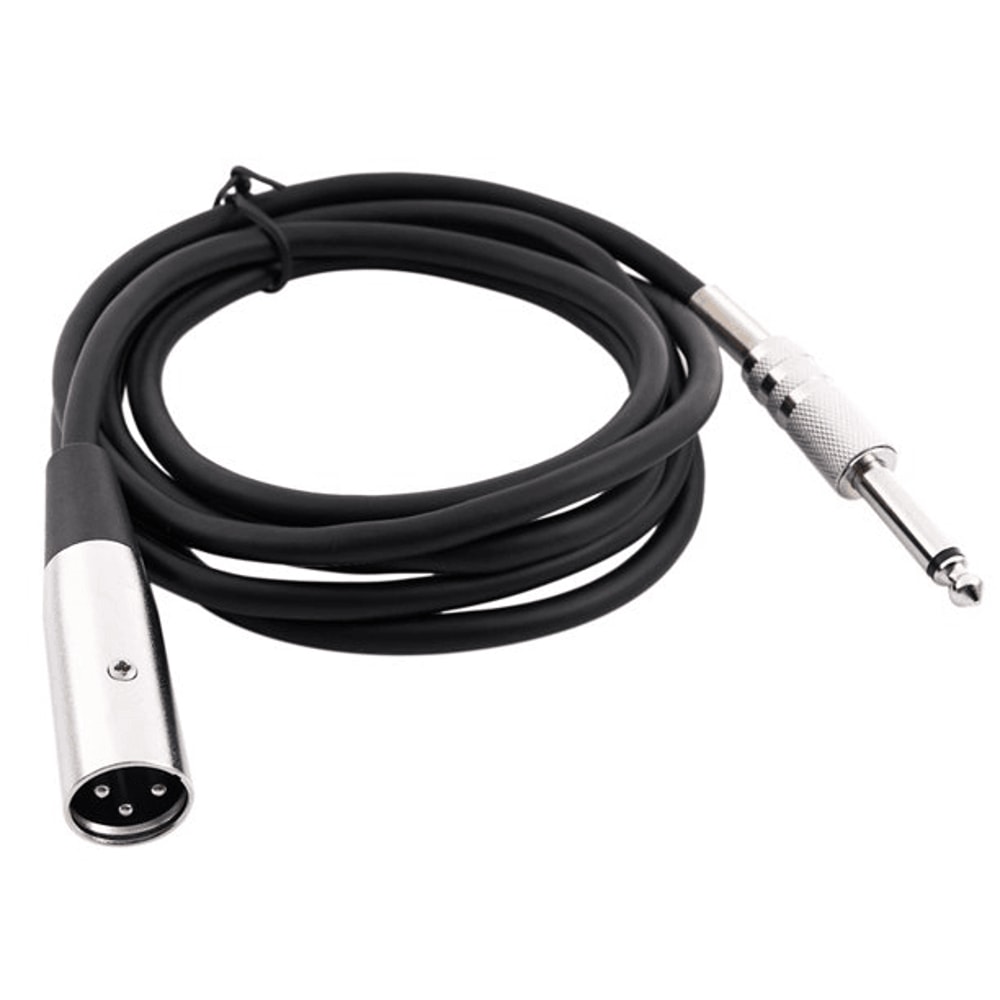 XLR To TS Microphone Audio Cable Shielded Mono Connector Cord 0