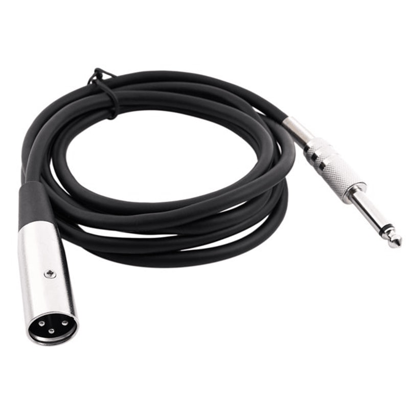 XLR To TS Microphone Audio Cable Shielded Mono Connector Cord 0