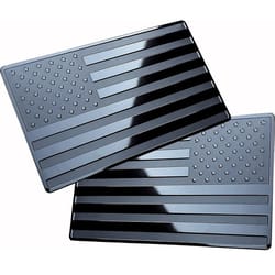 black american flag emblem metal car truck fender decals