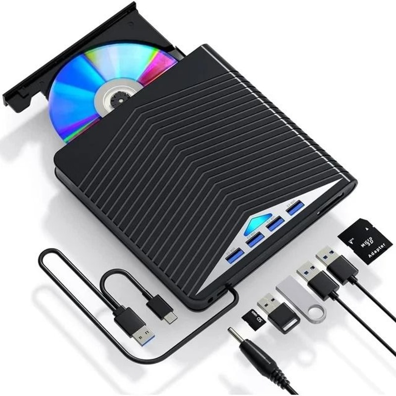 External CD DVD Drive USB DVD Burner Portable CD Drive For Laptop Windows 0