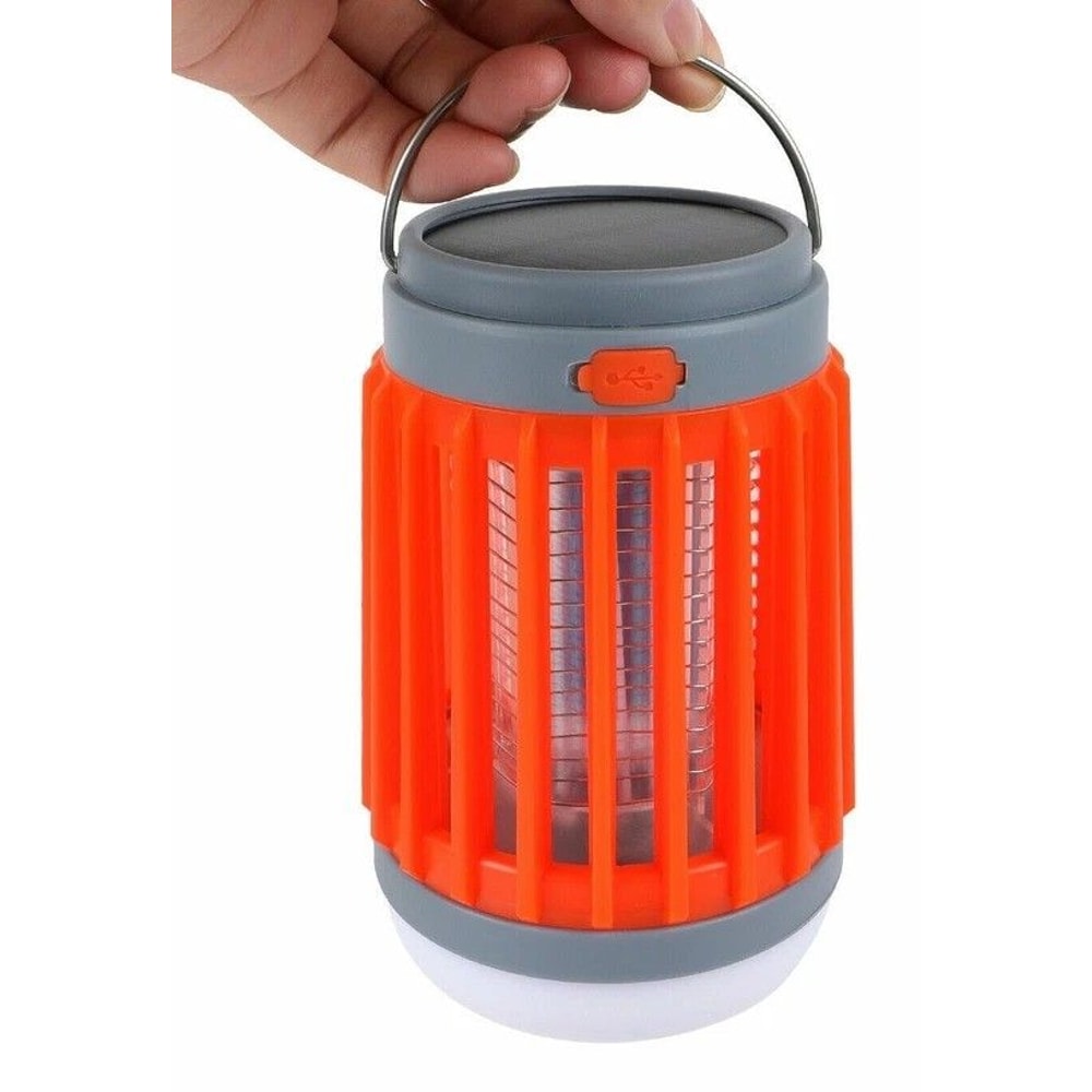 Solar Mosquito Killer Lamp USB Rechargeable Outdoor Bug Zapper 0