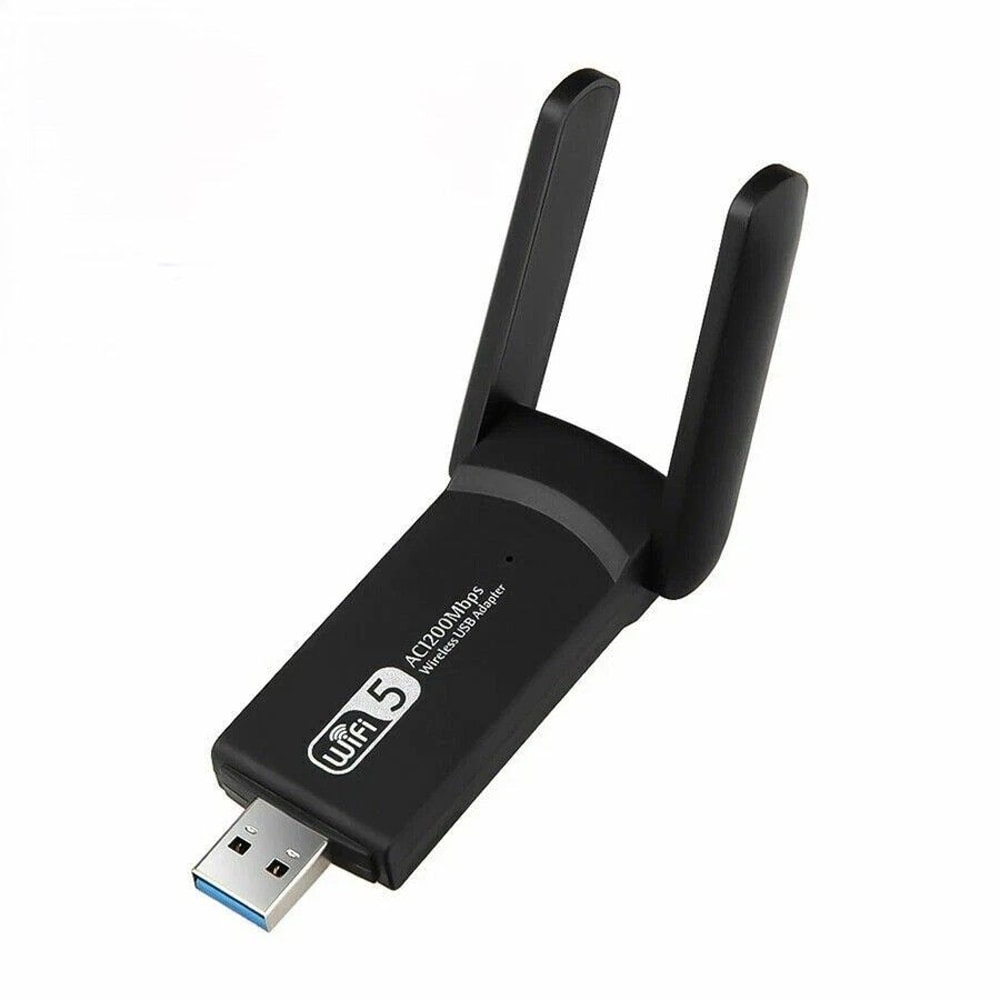 USB WiFi Adapter Dual Band USB Long Range Antenna Dongle For PC Laptop 0
