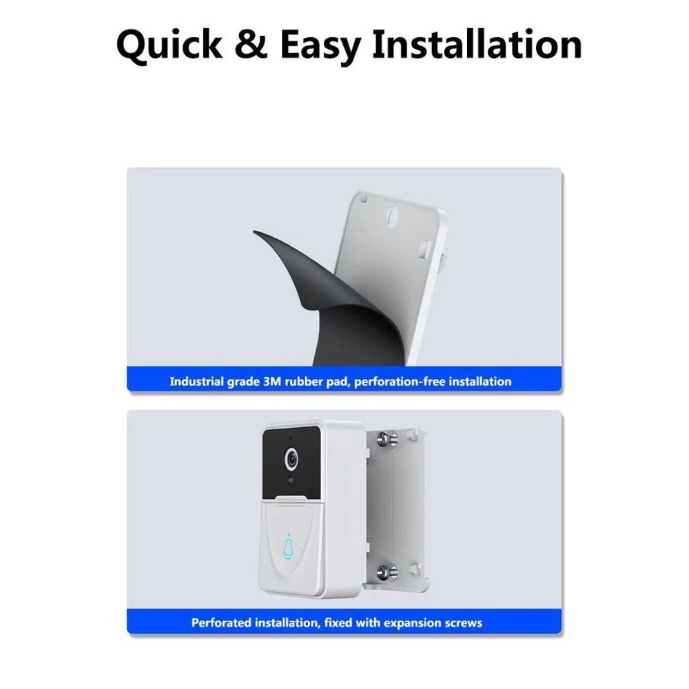 Rechargeable WiFi Doorbell Camera With Chime Waterproof Video Doorbell For Home Security 11