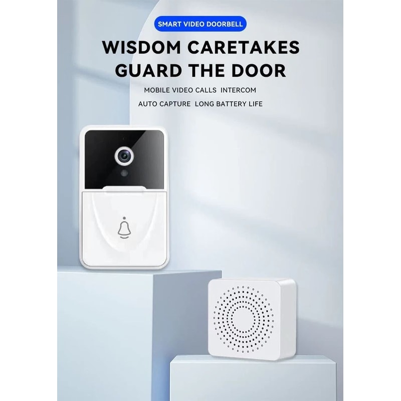 Rechargeable WiFi Doorbell Camera With Chime Waterproof Video Doorbell For Home Security 12