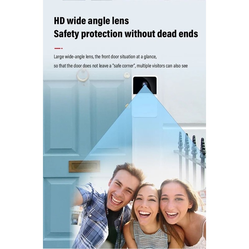 Rechargeable WiFi Doorbell Camera With Chime Waterproof Video Doorbell For Home Security 2