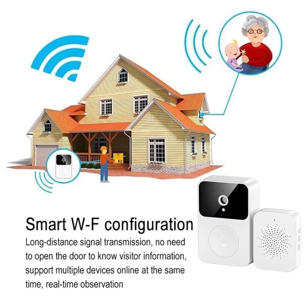Rechargeable WiFi Doorbell Camera With Chime Waterproof Video Doorbell For Home Security 5