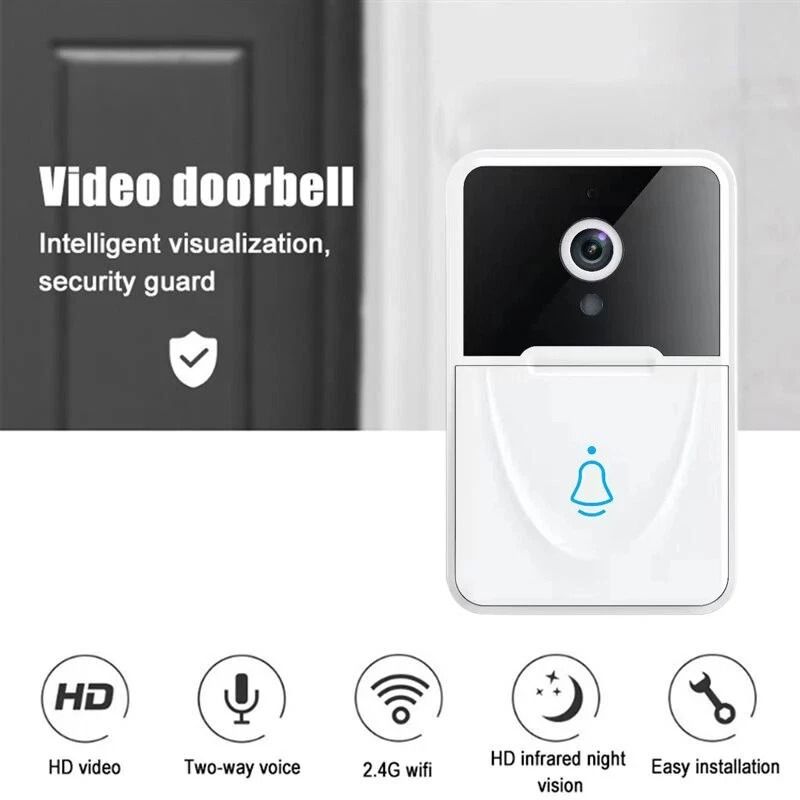 Rechargeable WiFi Doorbell Camera With Chime Waterproof Video Doorbell For Home Security 6