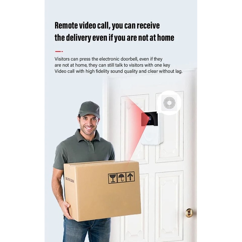 Rechargeable WiFi Doorbell Camera With Chime Waterproof Video Doorbell For Home Security 7