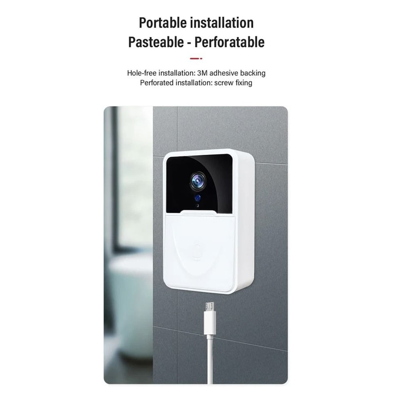Rechargeable WiFi Doorbell Camera With Chime Waterproof Video Doorbell For Home Security 8