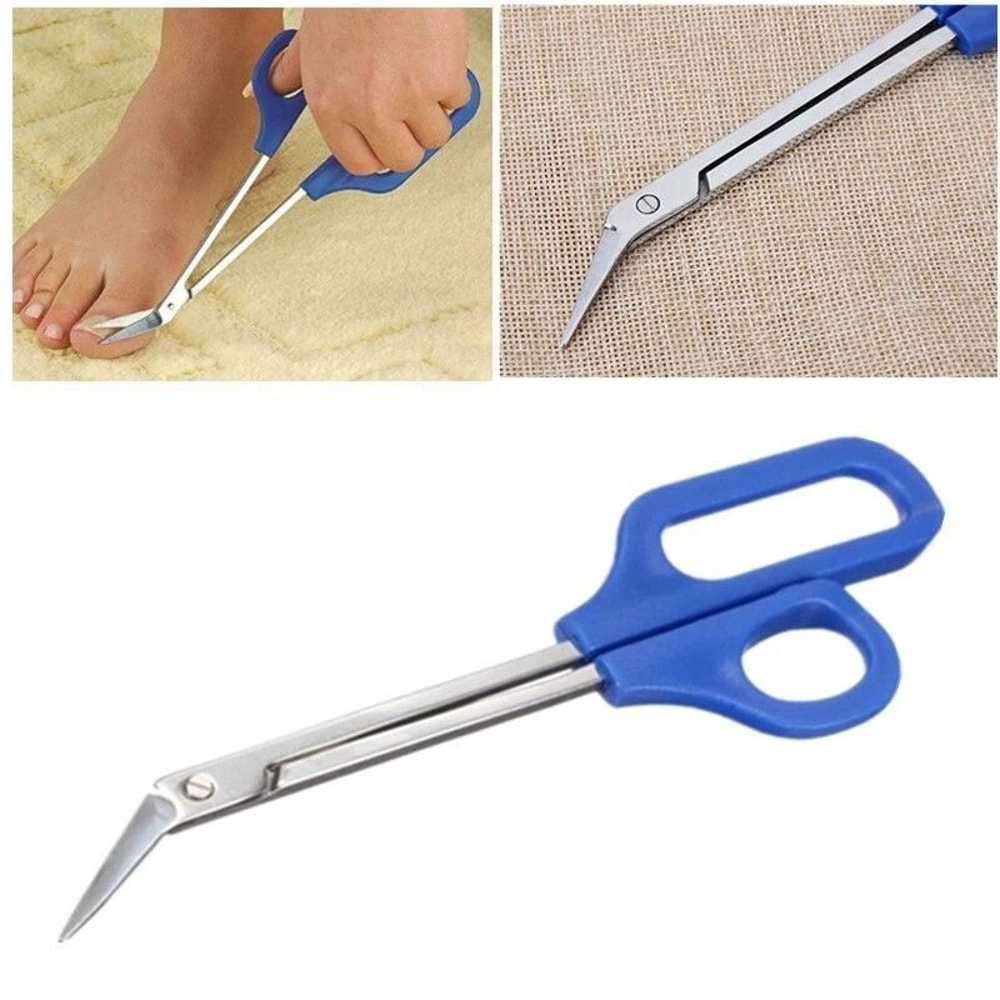 Long Handled Toenail Scissors For Seniors Easy Grip Curved Nail Clippers 3