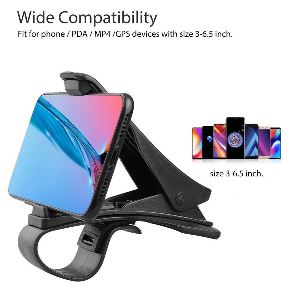 Universal Dashboard Phone Holder Clip HUD Car Mount For Phones GPS 1