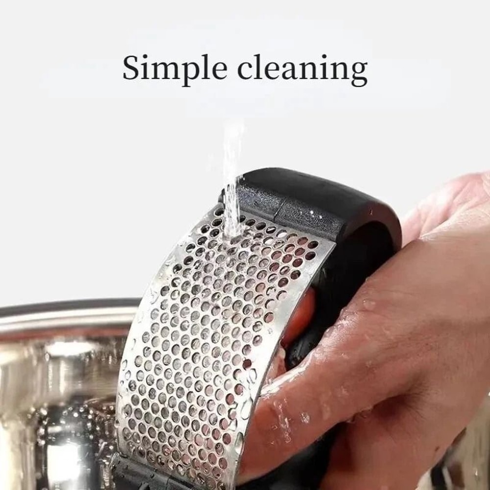 Stainless Steel Garlic Press Rocker Easy Clean Manual Garlic Crusher 1