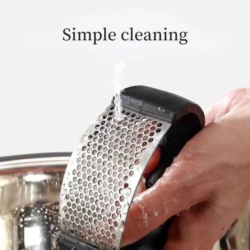 Stainless Steel Garlic Press Rocker Easy Clean Manual Garlic Crusher 1