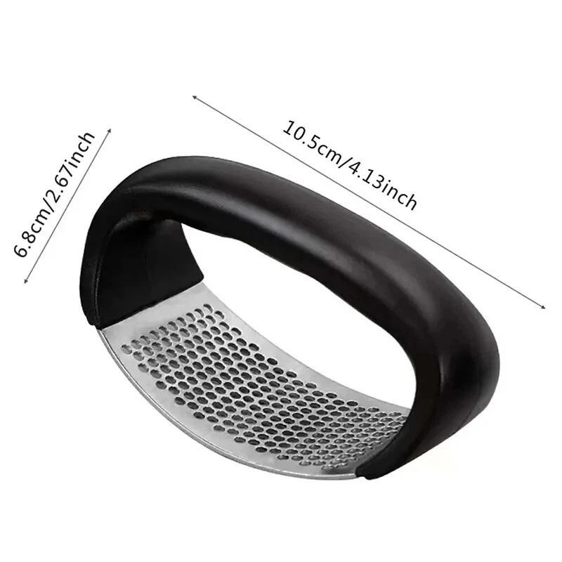 Stainless Steel Garlic Press Rocker Easy Clean Manual Garlic Crusher 4