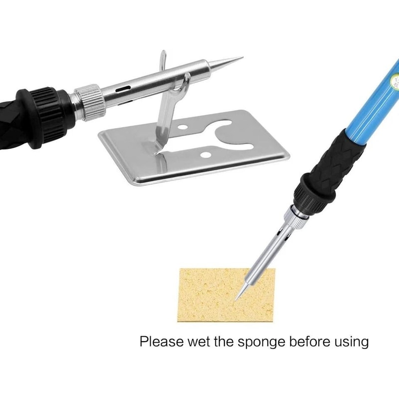 Soldering Iron Kit Adjustable Temperature Electronics Repair Tool With Tips And Solder Wire 2