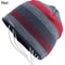 Knitted Wool Hat Mens Skullies Hat Winter Beanie Bonnet Thicker Stripe Skis Sports Beanies Plus Vel