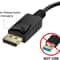 DisplayPort To HDMI Adapter Cable DP To HDMI Converter For Monitor TV Projector 5