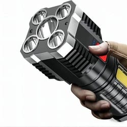 usb rechargeable tactical flashlight super bright led camping torch