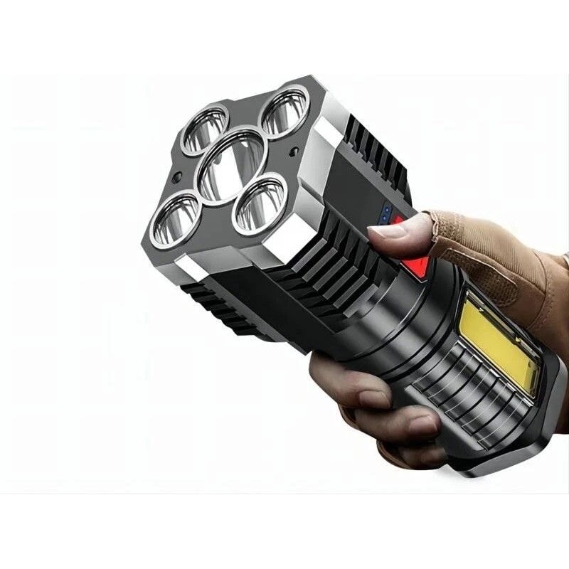 USB Rechargeable Tactical Flashlight Super Bright LED Camping Torch 0