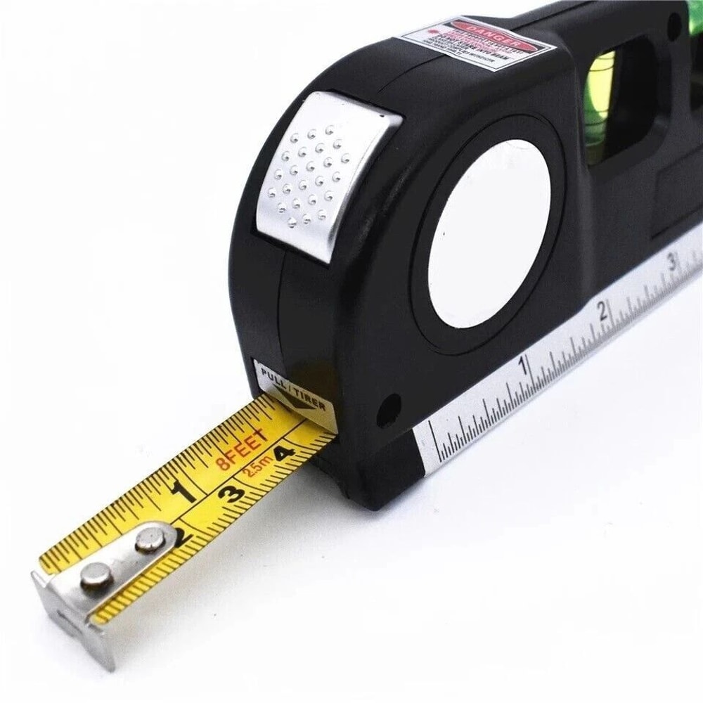 Laser Level Tool With Tape Measure For Picture Hanging And Wall Alignment 1