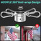 Flag Pole Rings Anti Wrap Spinning Flag Pole Clips Swivels 2