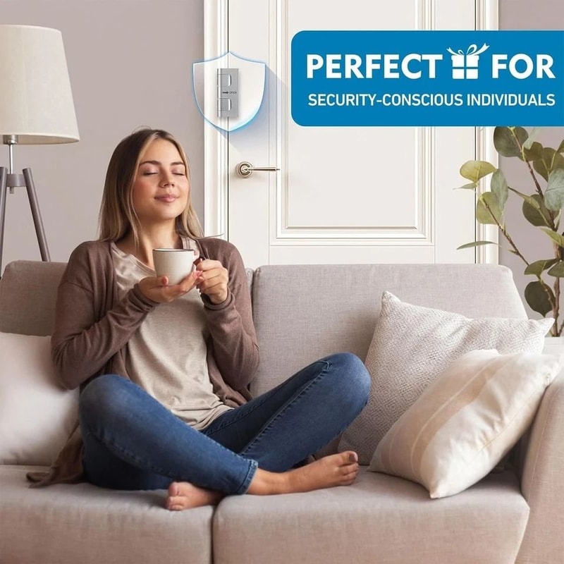 Door Reinforcement Lock Home Security Door Lock Child Proof AntiKick Front Door Guard 5