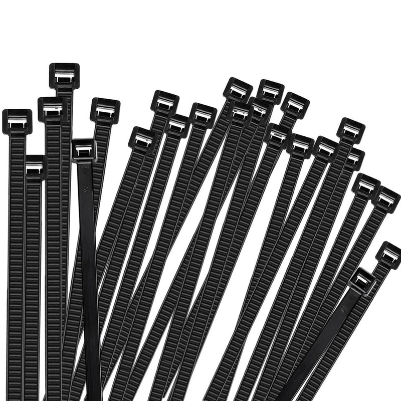 Heavy Duty Cable Ties UV Resistant Black Nylon Zip Ties 100 Lb Strength 1